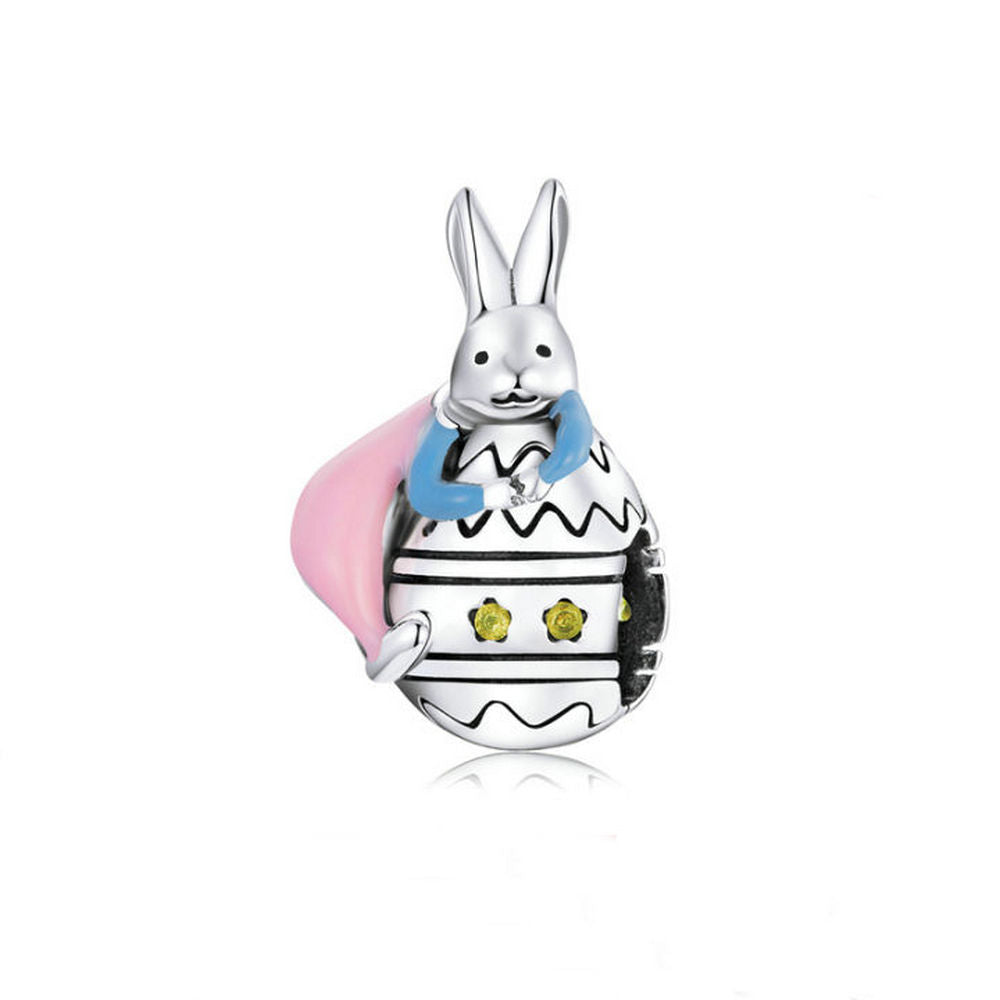 Charm Easter Miss Rabbit Egg Colorful