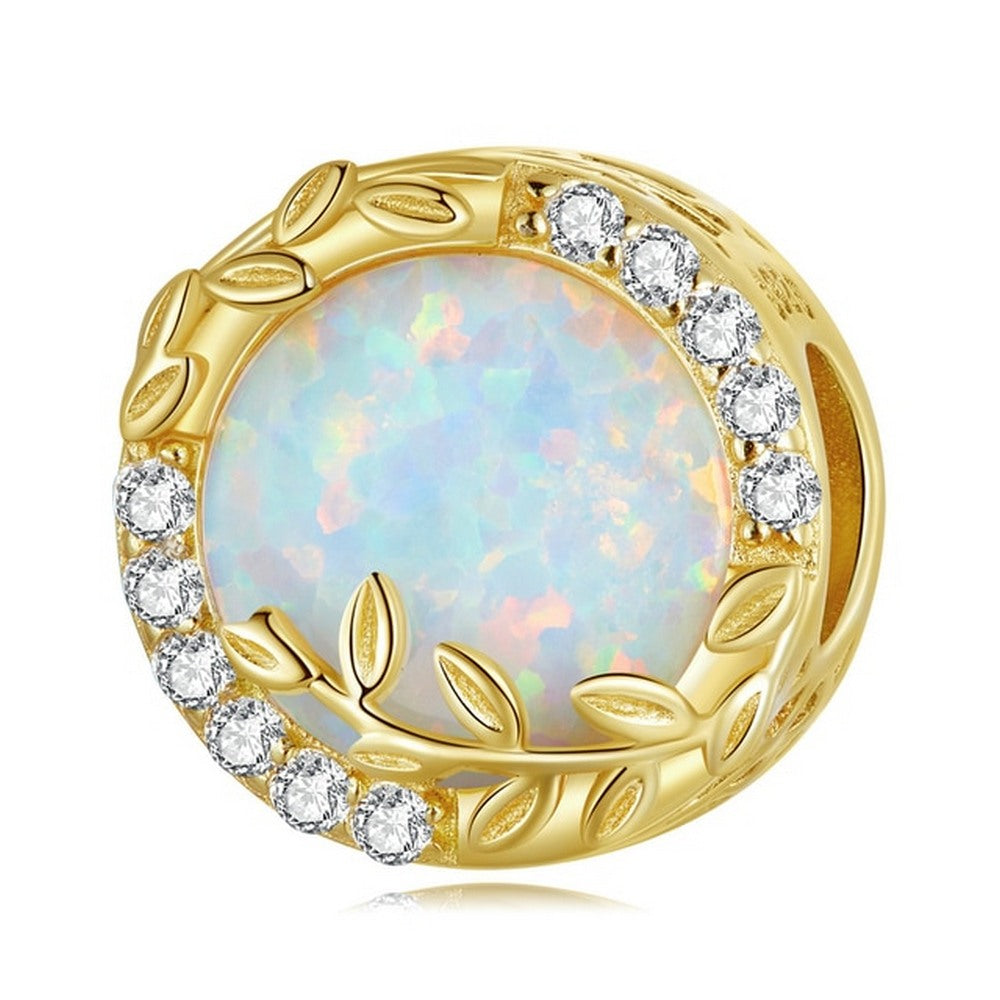 Opal Leaf Bead