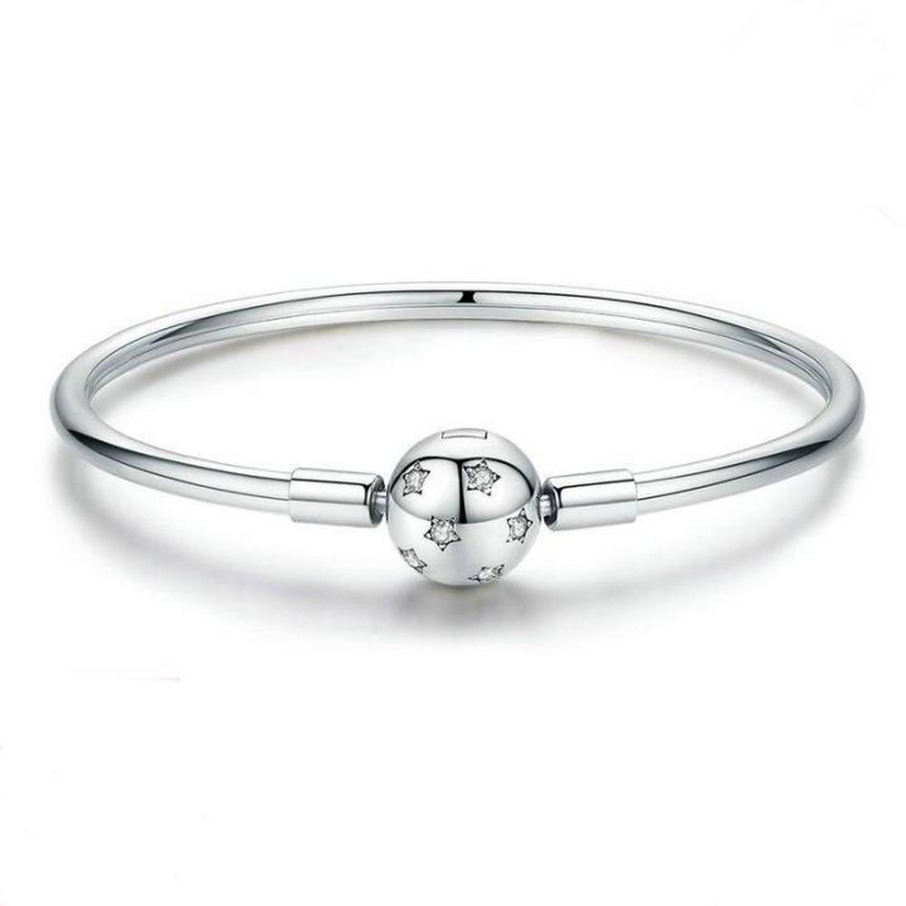 Star Bangle Smooth Bracelet