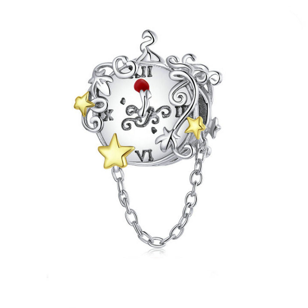 Magic Clock Charm Twinkle Star Chain Pendant