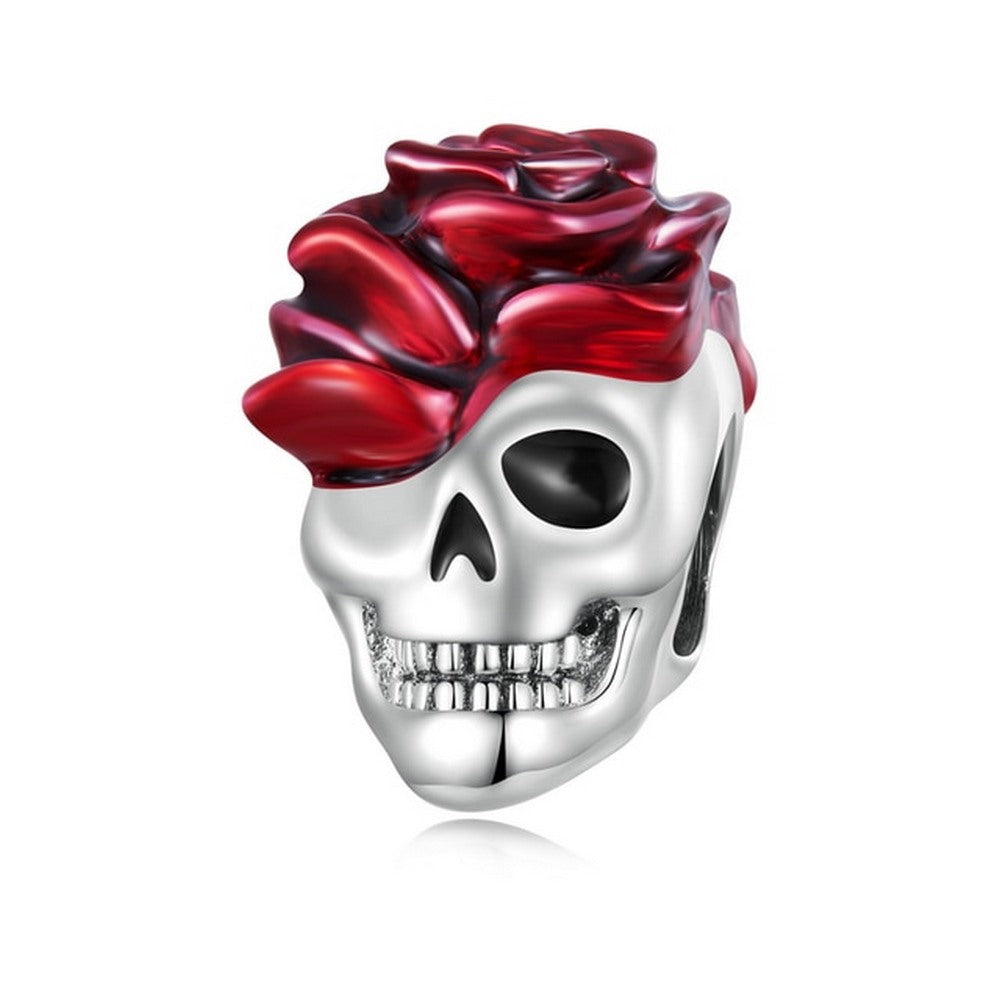 Rose & Skull Bead