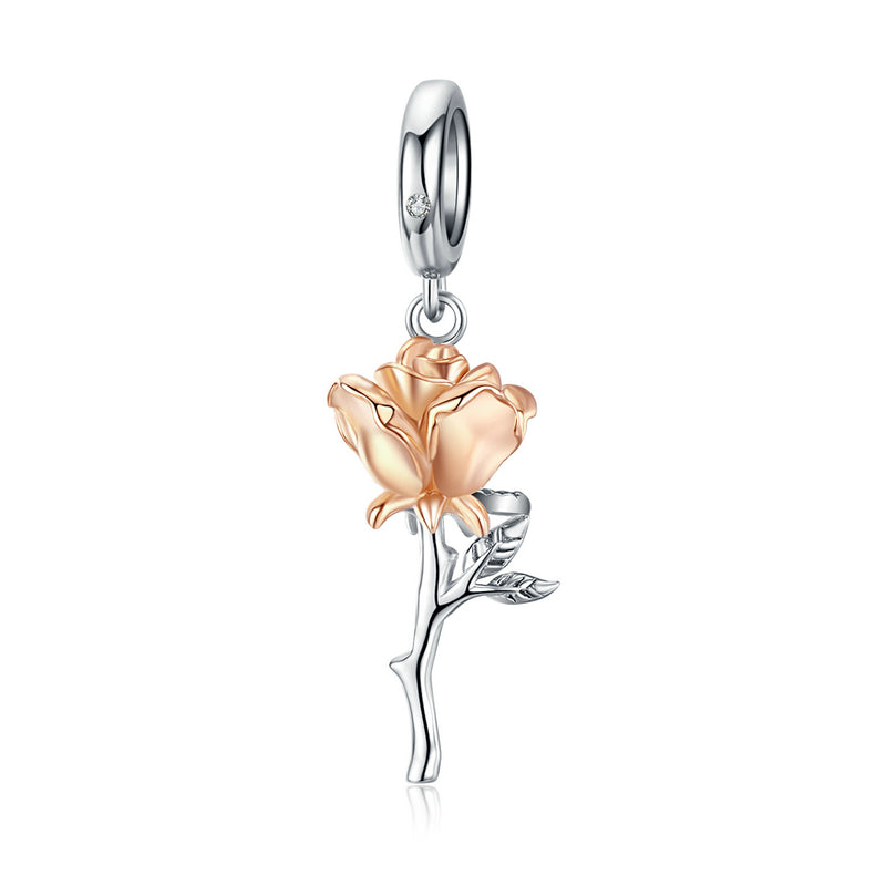 Rose Flower Pendant Charm