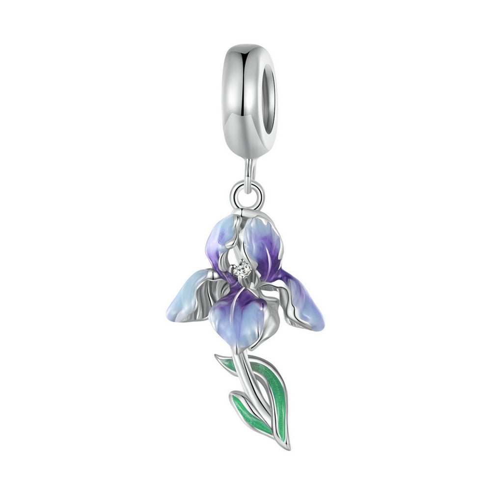 Iris Charm Bead Pendant