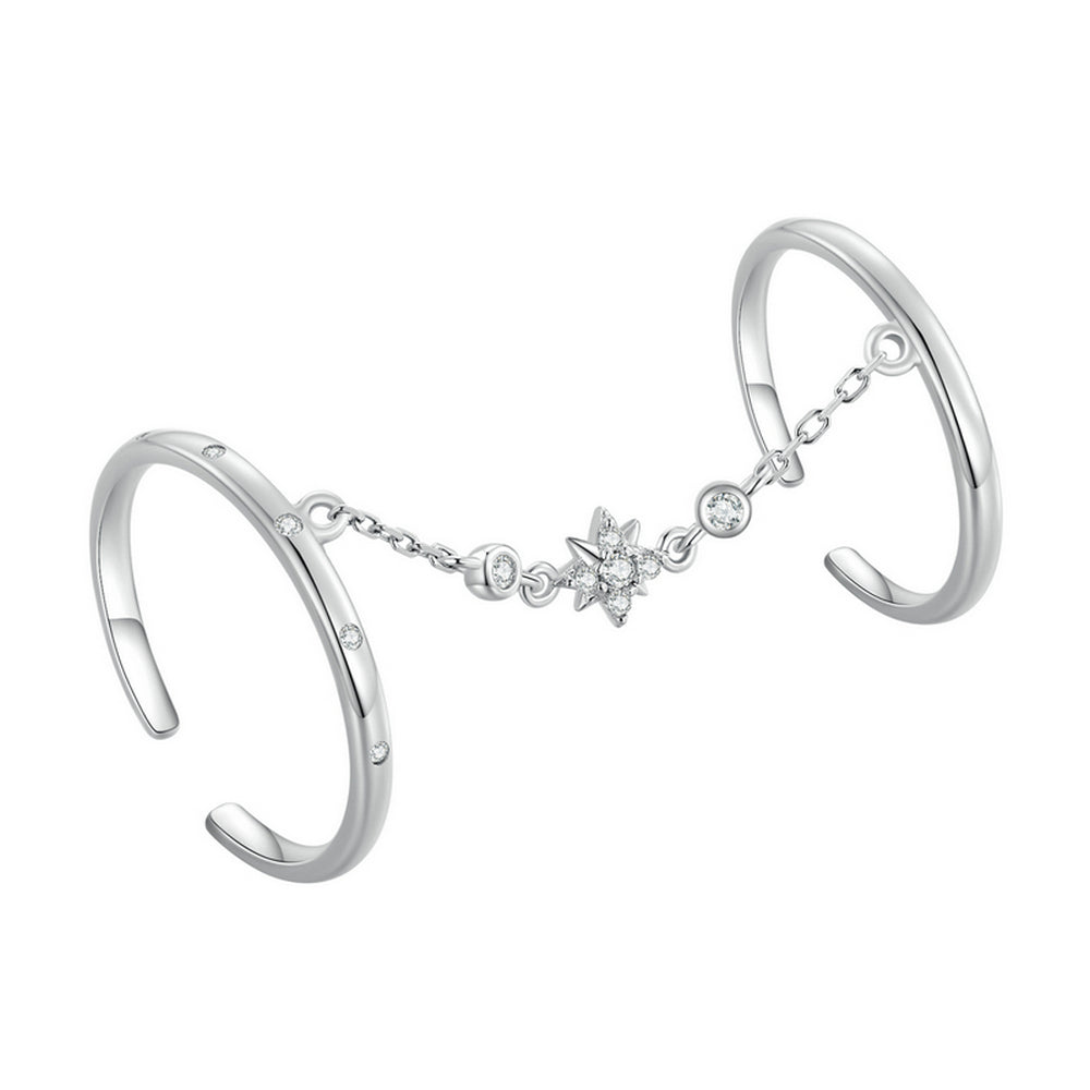 Chain Double Open Ring