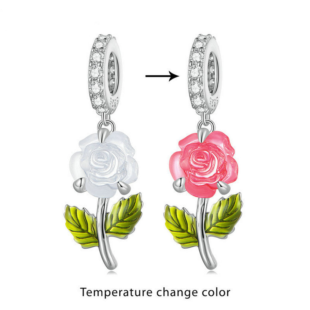 Rose Hanging Bead Charms