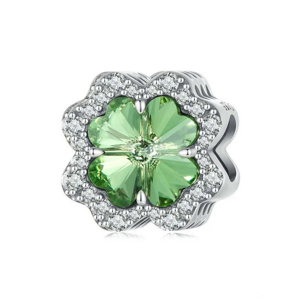 Emerald Four-leaf Clover Charm