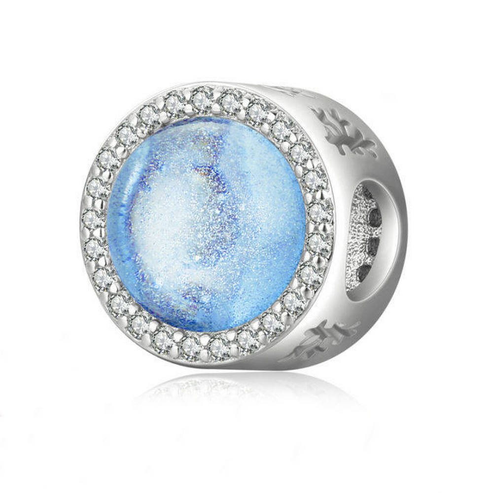 Murano Glaze Charm Round Bead