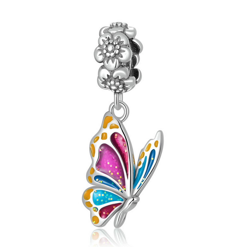 Colorful Butterfly Charm Bead Pendant