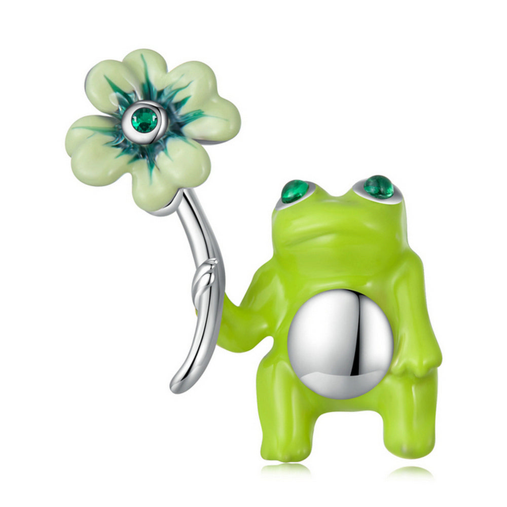 Lucky Clover Frog Beads