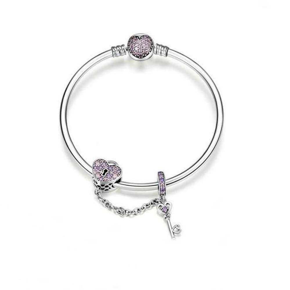 Love Key Heart Shape Bracelet