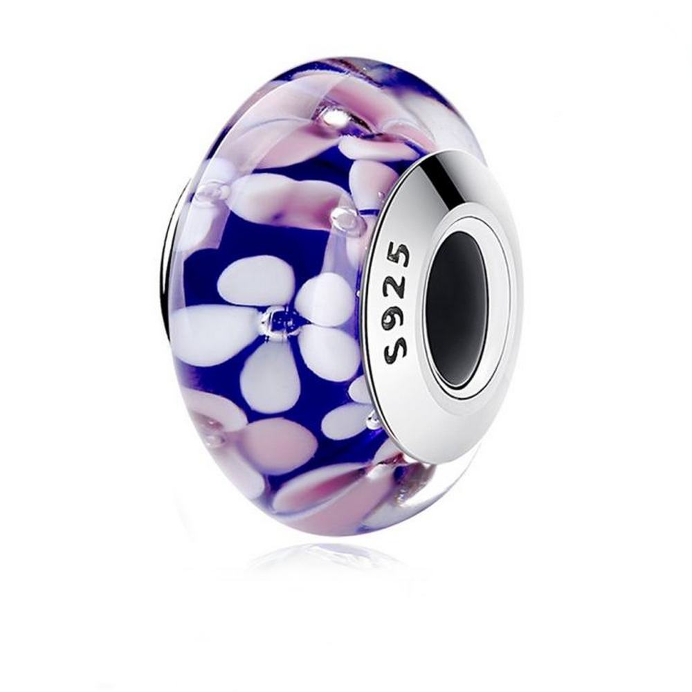 Cherry Blossom Murano Glass Bead