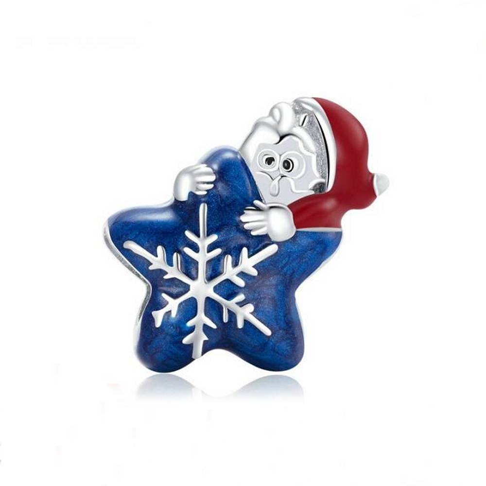 Santa Claus Charm and Snowflake