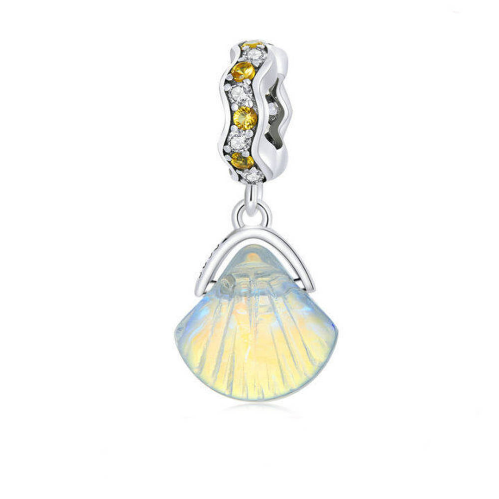 Sparkling Glazed Shell Pendant