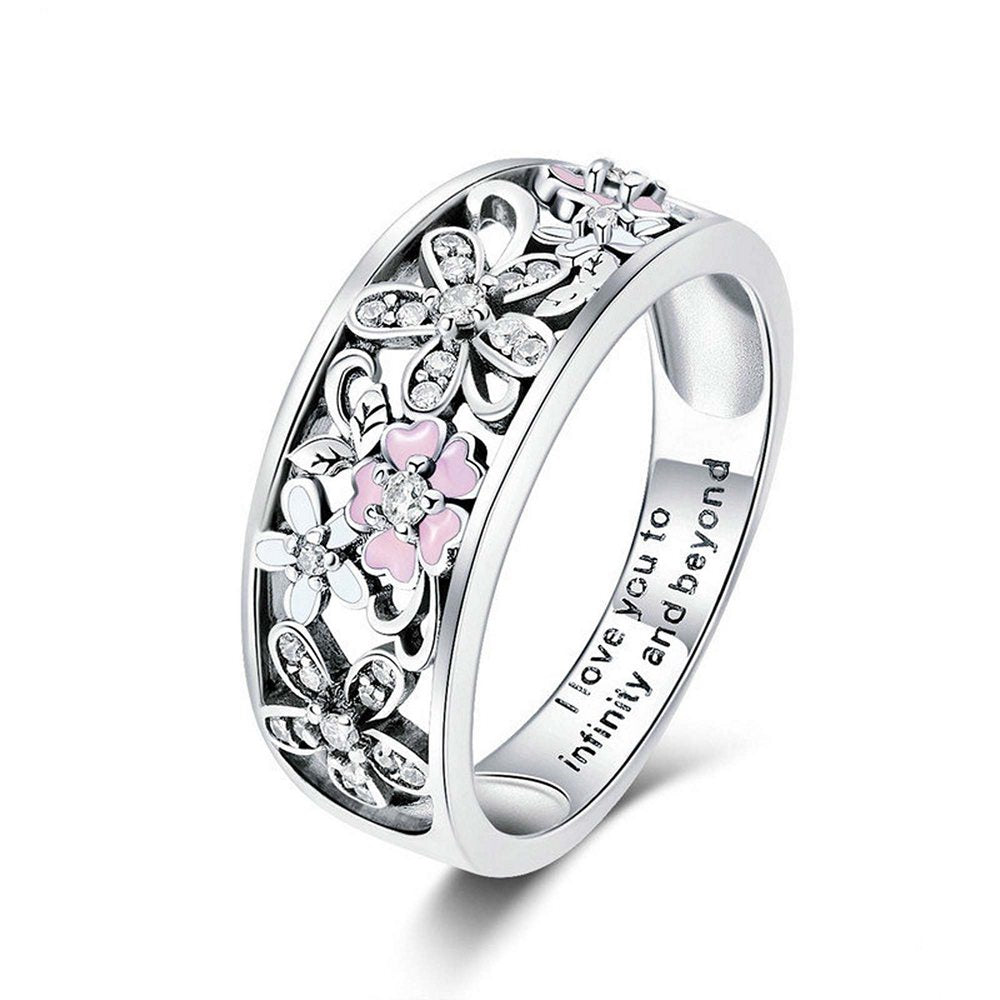 Daisy Flower & Infinity Love Ring