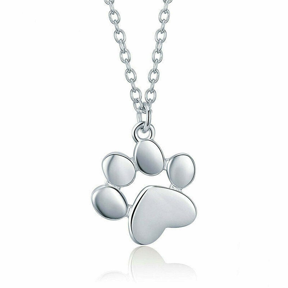 Animal Footprints Dog Cat Footprints Necklaces