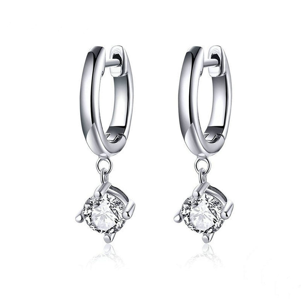 Round Earrings Zircon