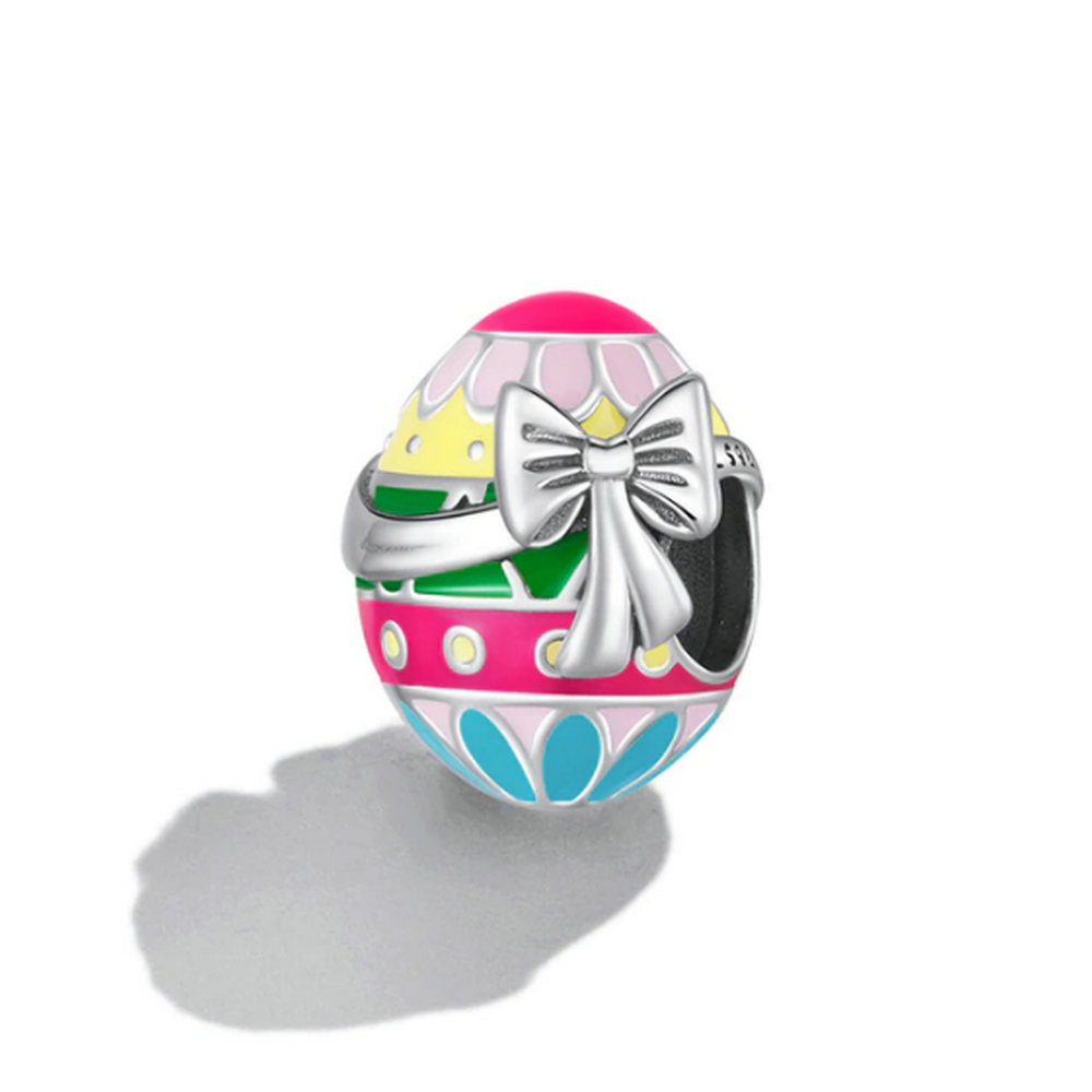 Charm Easter Egg With Bow