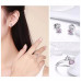Cute Cat  Rings & Earrings Jewelry Sets