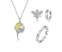 Honeycomb jewelry set
