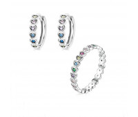 Stackable Heart Ring Jewelry Set