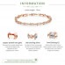 18K Rose Gold Plated Chain Bracelet for Women