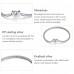 Heart-Shaped Charm & Beads Bracelet 925 Sterling Silver Snake Chain Basic Bracelet