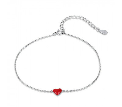 Red heart bracelet