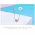 Love Heart & Flower Safety Chain Stopper Charms