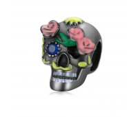 Rose Skull Charm