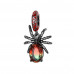 Punk Black Red Spider Charms