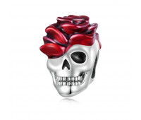 Rose & Skull Bead