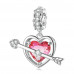 Arrow and Heart Charm Pendant