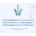 Frozen butterfly Charms