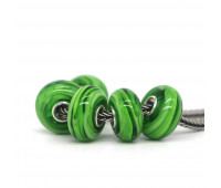 Murano Glass Green Color Charm Bead 1pcs