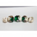 New marine green bead set of 5 beads No. 3