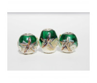 New marine green bead set of 3 beads No. 3
