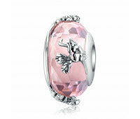 Butterfly Pink Handmade Glass Beads