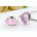 Pink Murano Glass Beads Charms 