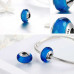 Elegant Blue Murano Glass Beads