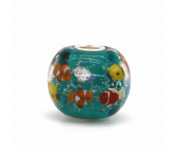 Colorful 3D Animals Fish  Murano Glass Charm