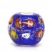 Animals Fish Dark Blue Ocean Fish Murano Glass Charm Bead 