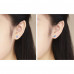 Blue Moon & Star Galaxy Stud Earrings