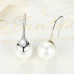 Drop earrings with imitation pearls