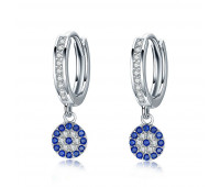 Earrings with crystals and zirconia