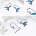 Sea whale pendant earrings