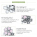 Cherry blossom and chrysanthemum earrings