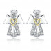 Guardian angel earrings