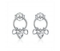 Romantic heart earrings