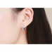 Small earrings with zircon