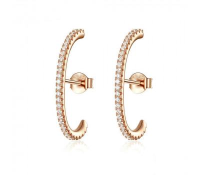 Elegant semi-circular earrings